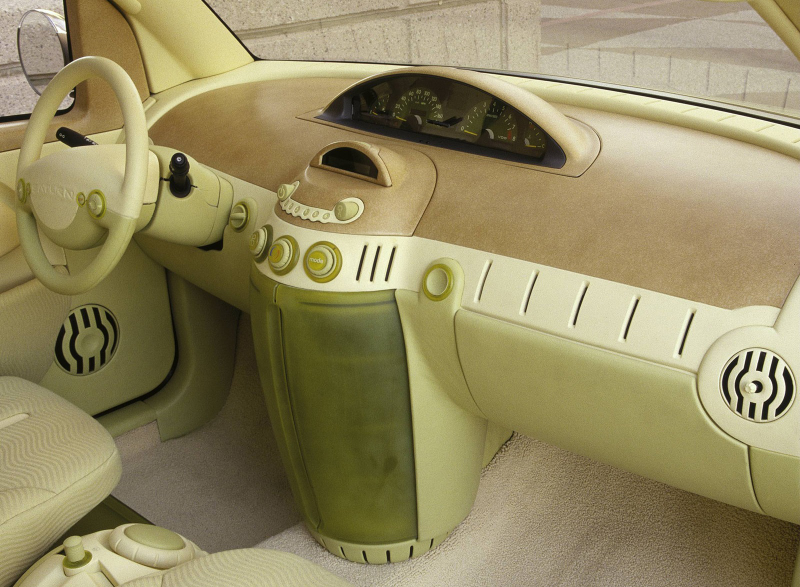 Illustration for article titled The 2000 Saturn CV1 Concept Is The Future We Deserved